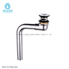 Brass P.O.Plug Series Chrome Plated Basin Waste Plug P Trap Drain Plug for Bathroom Sink